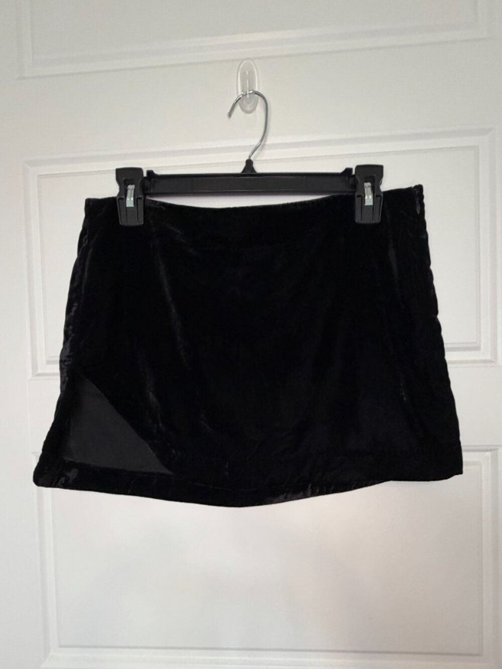 Free People Annalise Velvet Mini Skirt Black Size 4 NWT Boho Whimsigoth Party